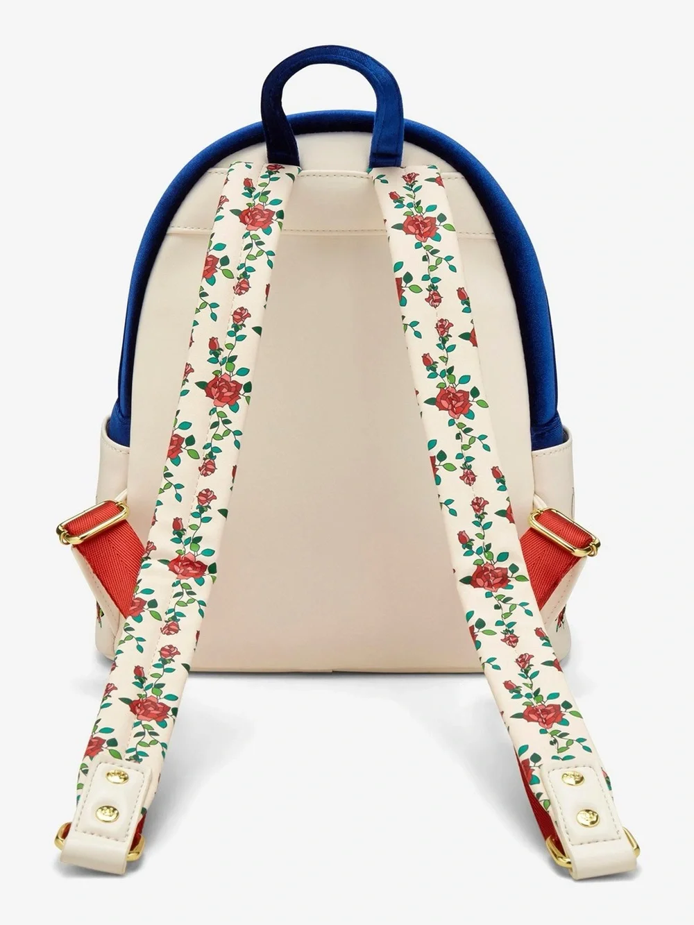 Loungefly Ivory, Blue & Yellow Beauty and the Beast Mini Backpack